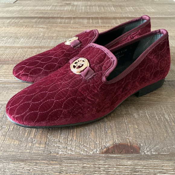 Stacy Adams Valet Slip On Bit Loafer Men's Shoes Burgundy - Picture 1 of 9